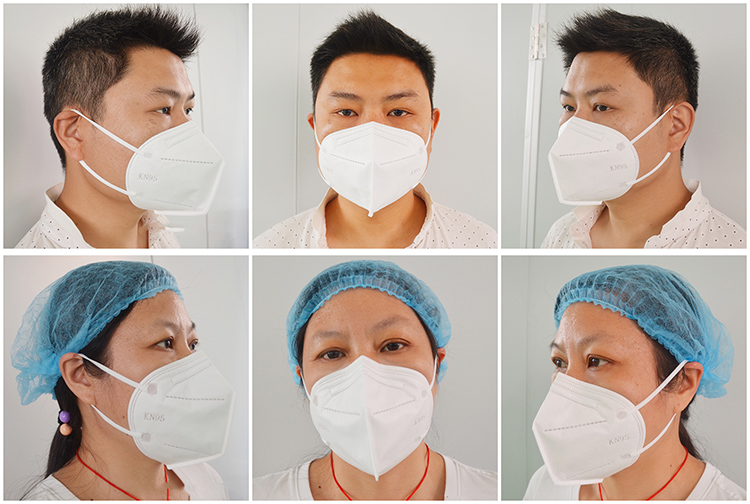 Factory price Individual package disposable BFE 95% Adult earloop medical Protective mascarillas KN95 face mask