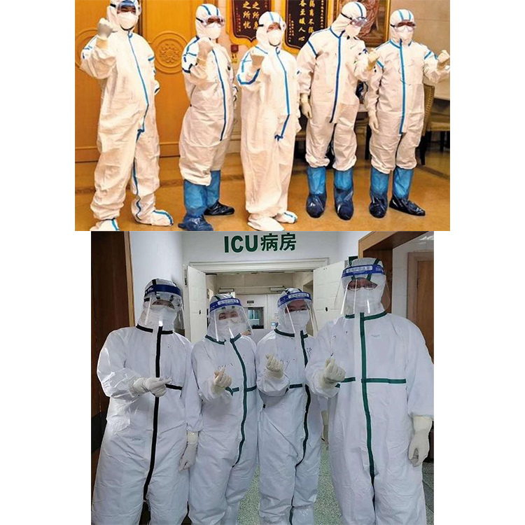 Disposable Medical Protective Clothing Water-proof Isolation full body protection suit coverall 
