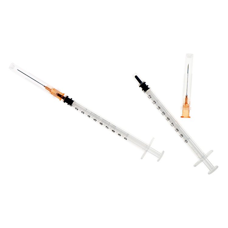 Protective consumables 0.5ml 1ml Medical Syringe Disposable Vaccine Syringe For Hospital