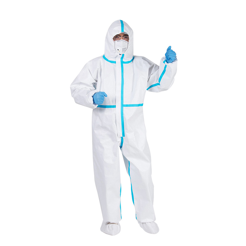 Disposable Medical Protective Clothing Water-proof Isolation full body protection suit coverall 