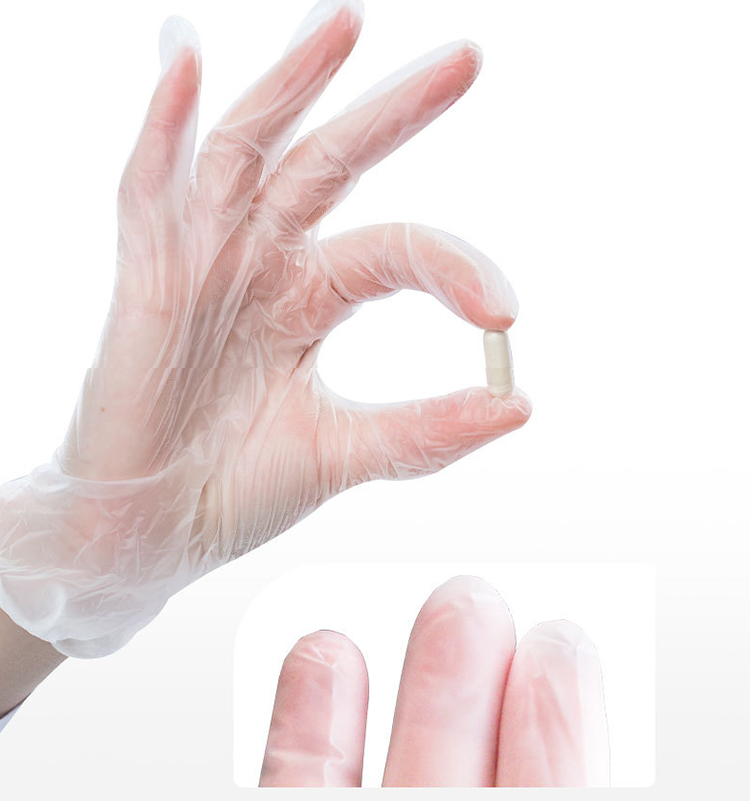 Disposable Transparent PVC Vinyl Examination Gloves