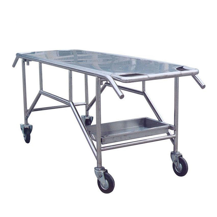 Funeral Morgue Dead Body Corpse transport Cart Cadaver Trolley Liftable 