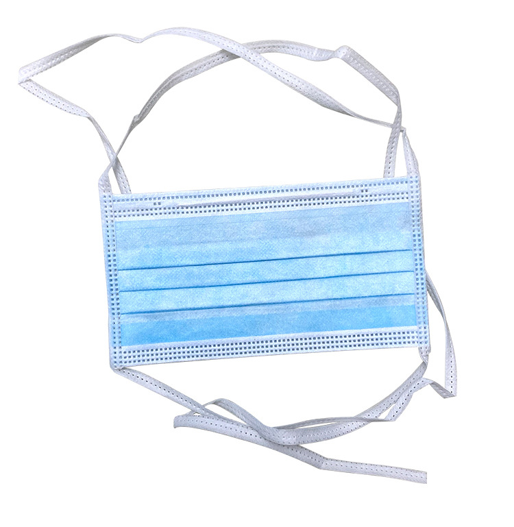 Surgeon medico 3 ply blue disposable face surgical mask adjustable tie